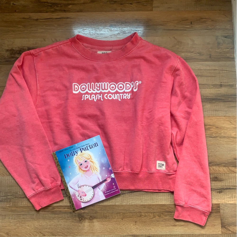 Dollywood Splash Country Crewneck Sweatshirt & Dolly Book